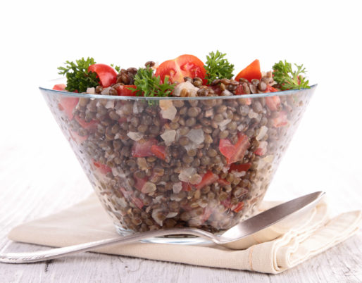 salade de lentilles graines de moutarde