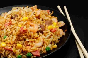 riz sauté fruits de mer