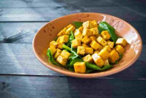salade tofu épinards