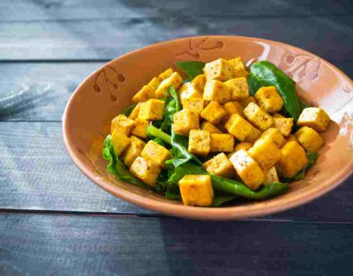 salade tofu épinards