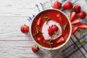 soupe fraise pastèque