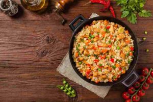 riz sauté poulet curcuma